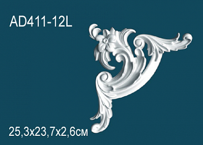 AD411-12L угловой элемент Perfect Decor