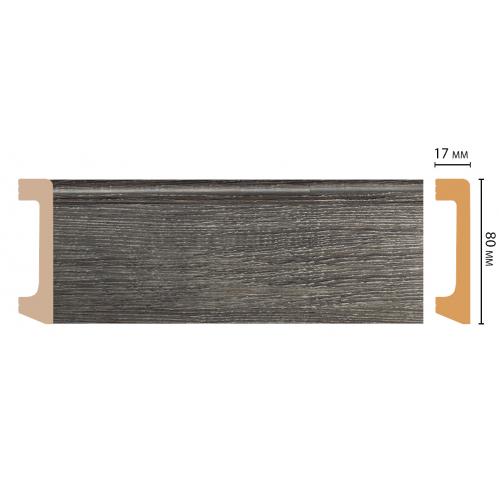 Плинтус Decomaster D235-87 ДМ (80*17*2400 мм)