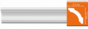 96251F гибкий плинтус Decomaster (размер: 25х25х2400 мм.)