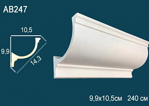 AB247 карниз гладкий Perfect Decor