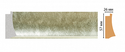 Плинтус Decomaster 553-373 ДМ (57*26*2900 мм)