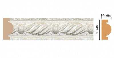 Молдинг Decomaster 157-20 (размер 30*14*2400)
