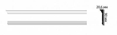 Плинтус потолочный Decomaster D226 (90*20*2000мм)