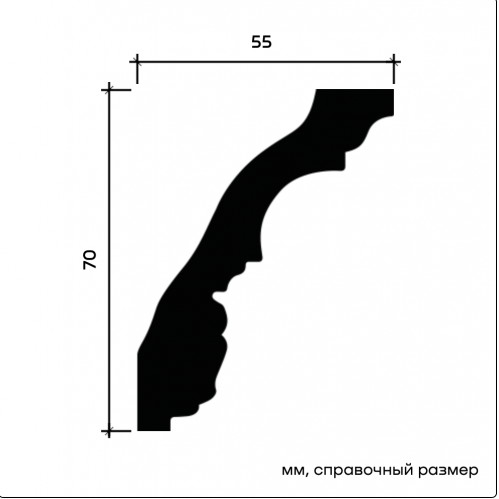 1.50.251F Карниз Европласт гибкий /распродано