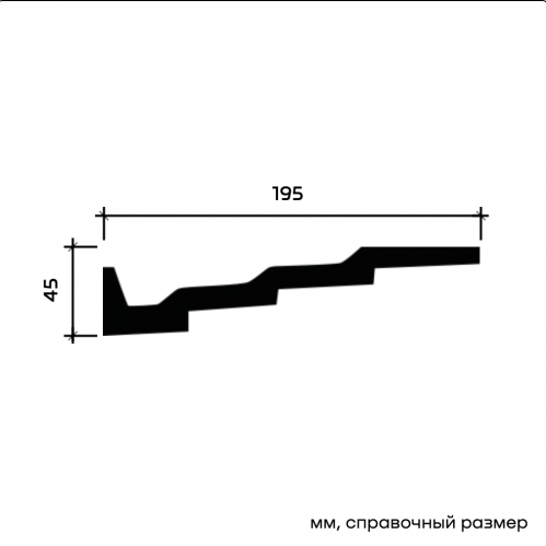 1.50.142F Карниз Европласт гибкий