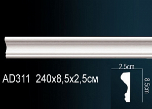 AD311F молдинг гибкий Perfect Decor