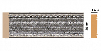 Молдинг Decomaster 156-44 (размер 50х11х2400)