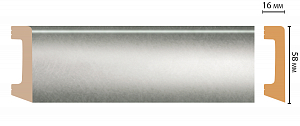 Плинтус Decomaster D234-375ДМ (58*16*2400мм)