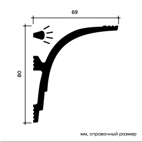 6.50.414 Карниз Европласт