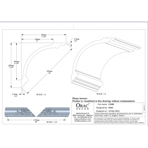 C338B карниз Orac Decor