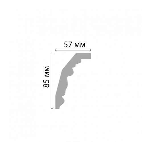 95323 плинтус Decomaster (85*57*2400мм)