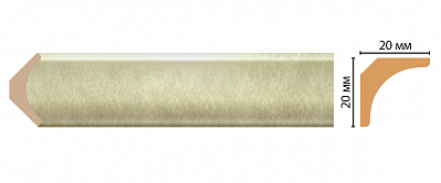 Карниз потолочный D133-373 (20*20*2400)