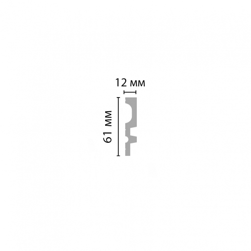 Молдинг Decomaster D318-1 ДМ (61*12*2900 мм)