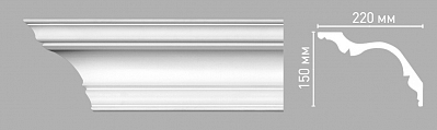 96276 плинтус Decomaster (150х220х2400мм)