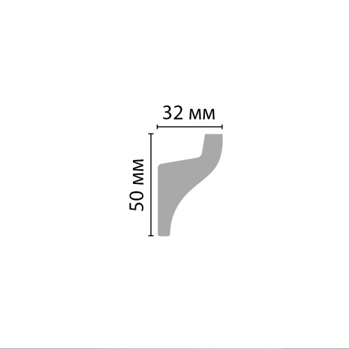 Плинтус потолочный D506 ДМ (50*32*2000) (DD506, IL3)