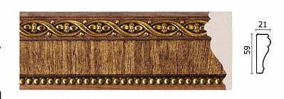 161-3 молдинг (размер 59x21x2400)