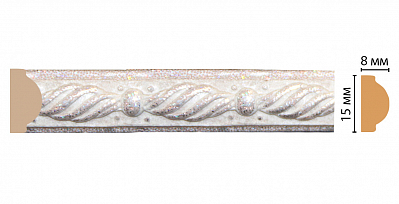 Молдинг Decomaster 130-19 (размер 15*8*2400)