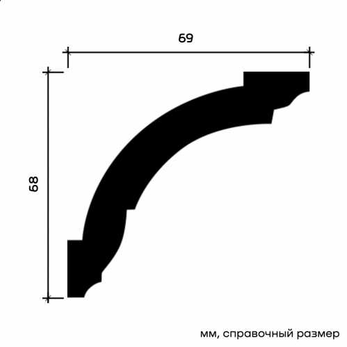 1.50.101F Карниз Европласт гибкий