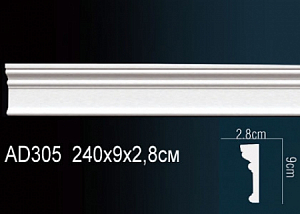 AD305F молдинг гибкий Perfect Decor