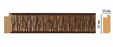Молдинг Decomaster 102-51 (размер 25x10x2400)