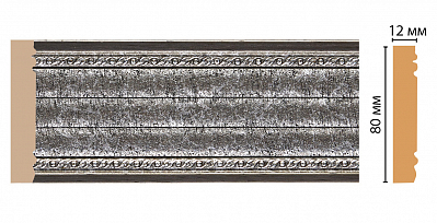 Молдинг Decomaster 150-44 (размер 80х12х2400)