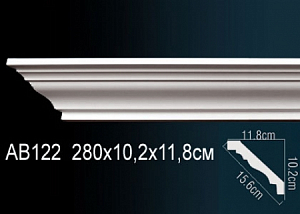 AB122 карниз гладкий Perfect Decor