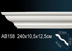 AB158 карниз гладкий Perfect Decor