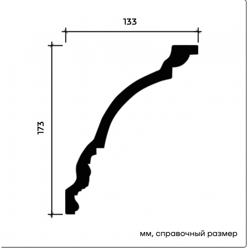 1.50.256F Карниз Европласт гибкий /распродано