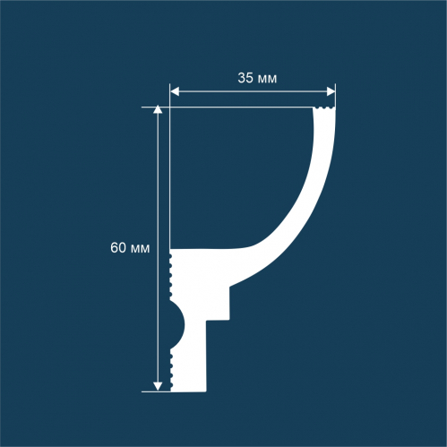 КАРНИЗ KX071, 60х35 Cosca