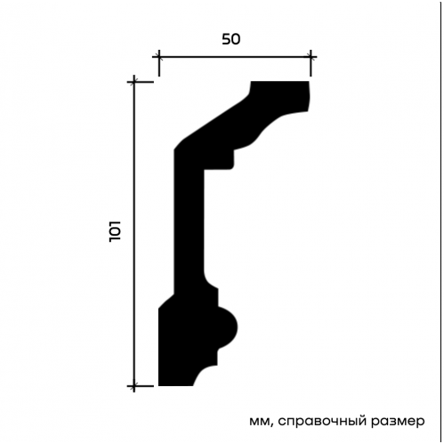 1.50.121F Карниз Европласт гибкий