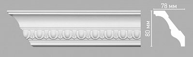 95023 плинтус Decomaster (80х78х2400мм)