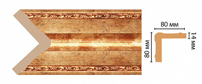 Угол Decomaster 140-552 (размер 81х81х2400)