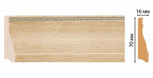 Плинтус напольный Decomaster 193-11 (70x16x2400)