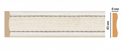 Молдинг Decomaster 187-15 (размер 40x8x2400)