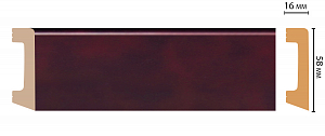 Плинтус Decomaster D234-62 (58*16*2400мм)