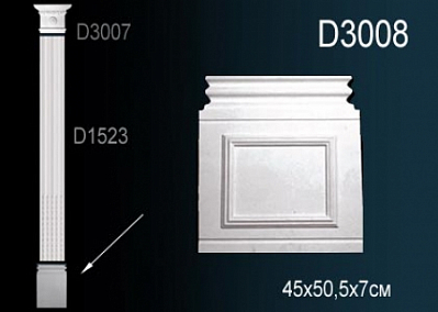 D3008 база пилястры Perfect Decor