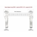 Сборный камин Decomaster №2 (98813+92815-1L/1R+DC-625х2шт.)