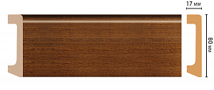 Плинтус Decomaster D235-75/20 (80*17*2400 мм)