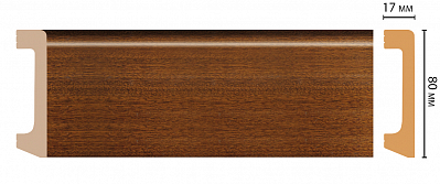 Плинтус Decomaster D235-75/20 (80*17*2400 мм)