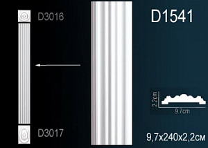 D1541F пилястра гибкая Perfect Decor
