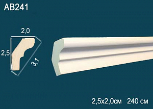 AB241 карниз гладкий Perfect Decor