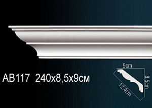 AB117 карниз гладкий Perfect Decor