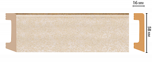Плинтус Decomaster D234-18DДМ (58*16*2400мм)