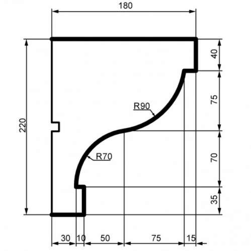 Карниз KC 126