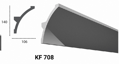 Карниз KF 708 FLEXI (2,00 м)