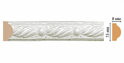 Молдинг Decomaster 130-20 (размер 15*8*2400)