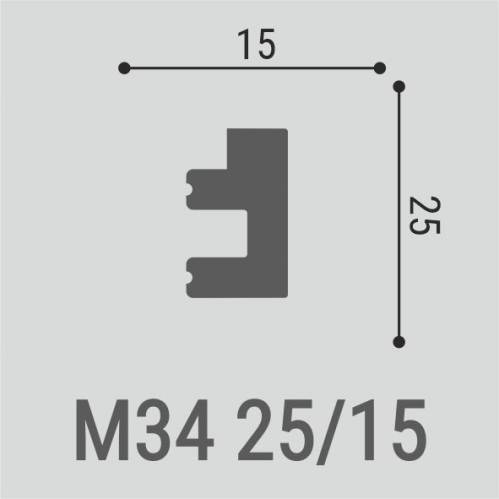 Молдинг М34 25-15
