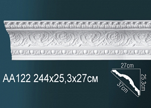 AA122 карниз с орнаментом Perfect Decor
