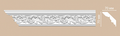 95775 плинтус Decomaster (70*70*2400)