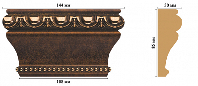 Капитель D202-56 (144x85x30 мм)
